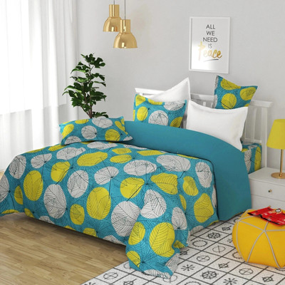 Flipkart SmartBuy 144 TC Microfiber Double Printed Flat Bedsheet(Pack of 1, Multicolor)