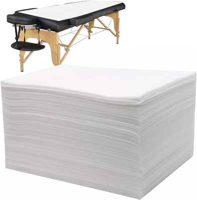 LONGJOURNEY Microfiber Single Flat 100 TC Solid Bedsheet(Pack of 10, White)