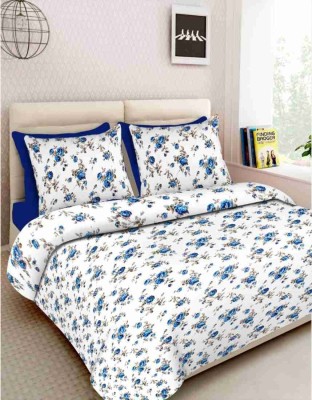 RAJDEVI JAIPUR PRINTS 451 TC Cotton King Printed Flat Bedsheet(Pack of 1, Multicolor)