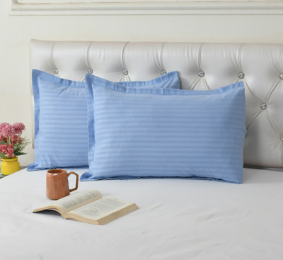 Cotton Bolls Textiles Cotton Pillows Cover(50 cm*70 cm, Pack of 2, Blue)