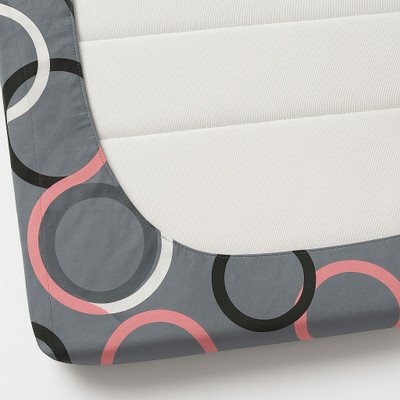 LX LOYREX Cotton Double Fitted (Elastic) 240 TC Floral Bedsheet(Pack of 1, New Gola Designer Bedsheet With Matching Pillow Cover)