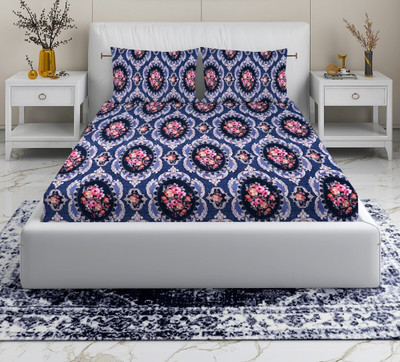 Flipkart SmartBuy 110 TC Microfiber Double Printed Flat Bedsheet(Pack of 1, Only Bedsheet)