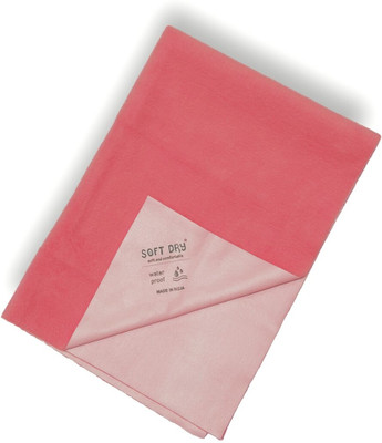 SOFTDRY 250 TC Fleece Single Solid Flat Bedsheet(Pack of 1, SALMON ROSE)