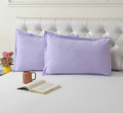 Cotton Bolls Textiles Cotton Pillows Cover(50 cm*70 cm, Pack of 2, Lavender)