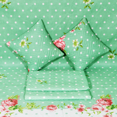 SUKHAURA Cotton Double Flat 230 TC Printed Bedsheet(Pack of 1, Multicolor)