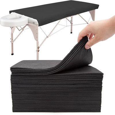 GLIMLAG Microfiber Single Flat 30 TC Solid Bedsheet(Pack of 40, Black)