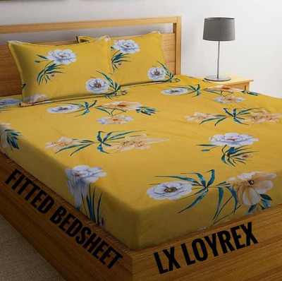 Cozyhaven Cotton King Flat 230 TC Floral Bedsheet(Pack of 1, Multicolor)