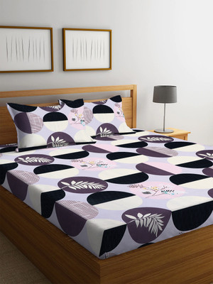 tarain collection 220 TC Cotton Double Floral Flat Bedsheet(Pack of 1, Multi 2)