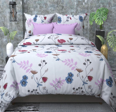 Laying Style 350 TC Microfiber King 3D Printed Fitted (Elastic) Bedsheet(Pack of 1, King Size Double Fitted Bedsheet Size 72X78X8 With 2 Pillow Cover-27)
