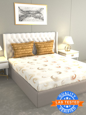 Raymond Home Cotton Double Flat 120 TC Abstract Bedsheet(Pack of 1, Multicolor)