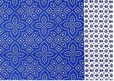 AGASTYA TRADING Cotton Double Flat 212 TC Printed Bedsheet(Pack of 1, Blue)