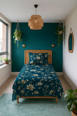 SCHp Cotton Single Flat 320 TC Printed Bedsheet(Pack of 1, B_34)