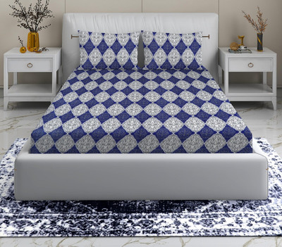 Flipkart SmartBuy 110 TC Microfiber Double Printed Flat Bedsheet(Pack of 1, Only Bedsheet)