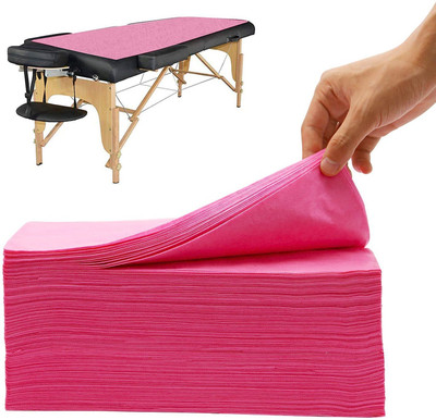 Kudize 0 TC Microfiber Single Solid Flat Bedsheet(Pack of 10, Pink)