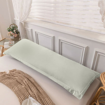 SleepyCat Cotton Double Fitted (Elastic) 300 TC Solid Bedsheet(Pack of 1, Denim)