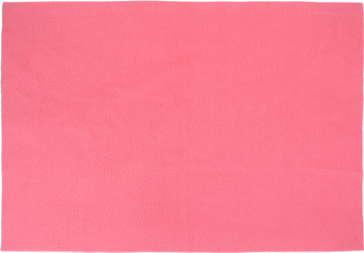 Macare 0 TC Fleece Single Solid Flat Bedsheet(Pack of 1, Pink)