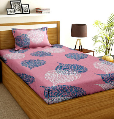 Flipkart SmartBuy 144 TC Microfiber Double 3D Printed Flat Bedsheet(Pack of 1, Multicolor)
