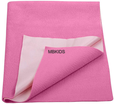 MB KIDS 100 TC Microfiber Single Solid Flat Bedsheet(Pack of 1, Waterproof Mattress Protector Sheet for Kids and Adults (100cm x 70cm), Pink))