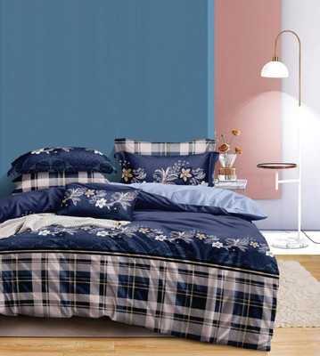 MORADO 210 TC Polycotton Double Printed Flat Bedsheet(Pack of 1, Multicolor)