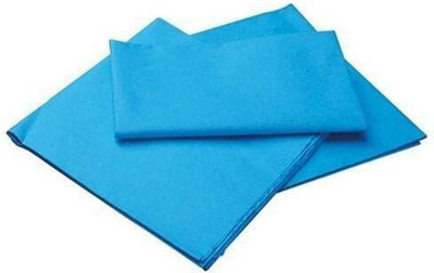 SNGSurgical 30 TC Microfiber Single Solid Flat Bedsheet(Pack of 5, Blue)