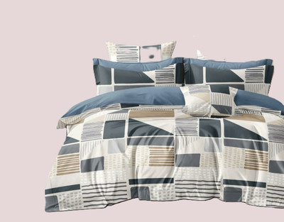 CHHILAKIYA Cotton Double Flat 180 TC Checkered Bedsheet(Pack of 1, Multicolor)