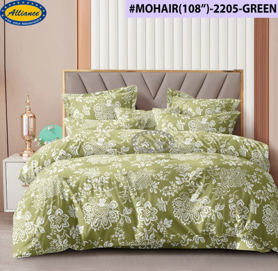 WARISI Cotton Super King Flat 300 TC Abstract Bedsheet(Pack of 1, 108 x 108 Cotton Double Bed sheet(Design-15)