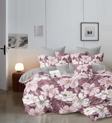 JBTC 210 TC Cotton King Floral Flat Bedsheet(Pack of 1, Multicolor)