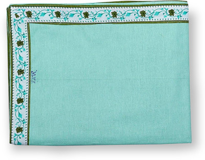 ABHIKRAM 180 TC Cotton Single Solid Flat Bedsheet(Pack of 1, Green)