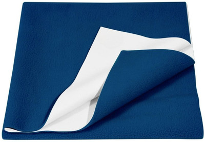 TCP Polycotton, Microfiber, Velvet, Woolen Single Flat 3 TC Solid Bedsheet(Pack of 1, Blue)