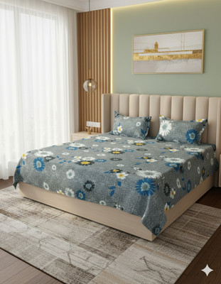 rangloom creations Cotton Double Flat 200 TC Abstract Bedsheet(Pack of 1, Multicolor)