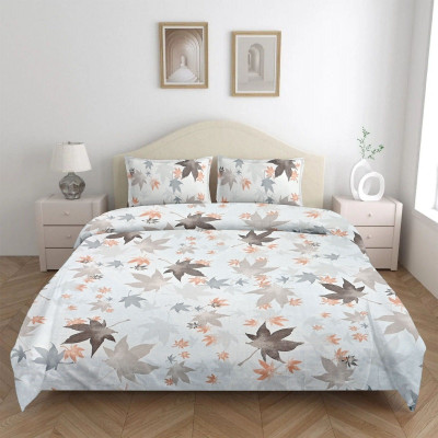 well decor Cotton Blend King Flat 200 TC Printed Bedsheet(Pack of 1, Multicolor)