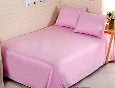 Laying Style 350 TC Microfiber Single Solid Fitted (Elastic) Bedsheet(Pack of 1, Single Size Elastic Fitted Bedsheet with 1 Pillow Covers (36x78x8, Multi4)
