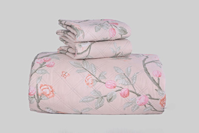 cruze comforters Polycotton King Sized Bedding Set(Pink, 1)