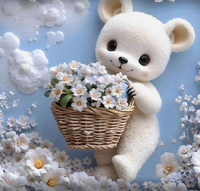 Dream tela Microfiber King Flat 400 TC Cartoon Bedsheet(Pack of 1, Sky Blue)