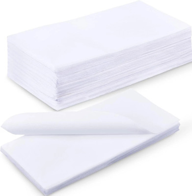 HVM Impex 100 TC Microfiber Single Solid Flat Bedsheet(Pack of 10, White)