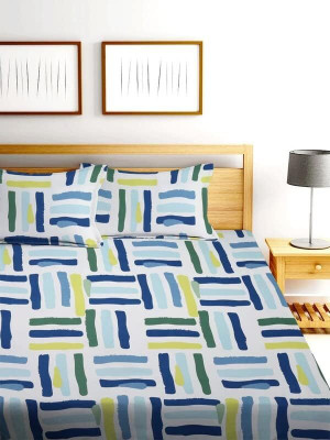 ARDM 204 TC Cotton Double Printed Fitted (Elastic) Bedsheet(Pack of 1, Multicolor1)