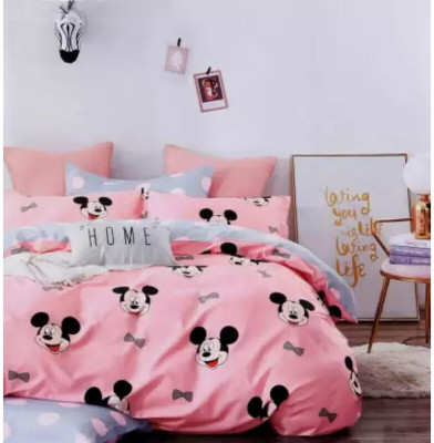 CECARO 160 TC Microfiber Double Printed Flat Bedsheet(Pack of 1, Multicolor)