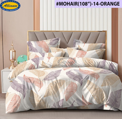 WARISI Cotton Super King Flat 300 TC Abstract Bedsheet(Pack of 1, 108 x 108 Cotton Double Bed sheet(Design-6)