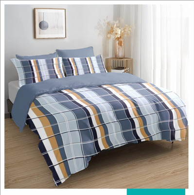 MORADO 180 TC Polycotton Double Geometric Flat Bedsheet(Pack of 1, Multicolor)