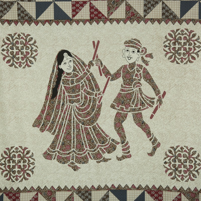 BG Collection Cotton Single Flat 220 TC Geometric Bedsheet(Pack of 1, Beige)