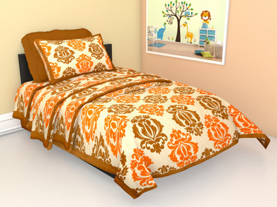 Home@shop Cotton Single Flat 140 TC Jaipuri Prints Bedsheet(Pack of 1, Multicolor)