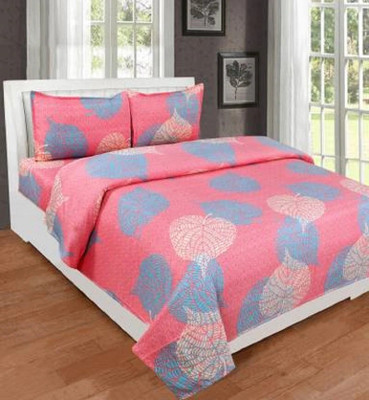 mintu fab 220 TC Polycotton Double Printed Flat Bedsheet(Pack of 1, Multicolor)