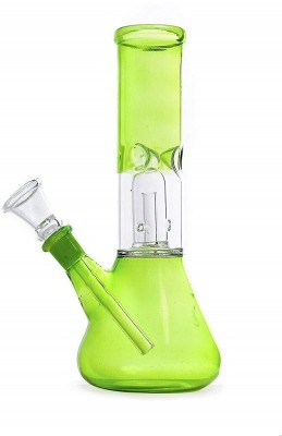 GREENS 8 Inch Percolator Green Glass Smoking Beer Bong Funnel(180 mll)