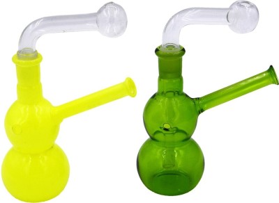 VYXOO 6 Inch 2PEC Burner Y&G Transparent Glass Smoking Beer Bong Funnel(499 mll)