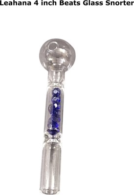 LEAHANA 4 inch Glass Snorter with Beats Beer Bong Funnel(10 mll)