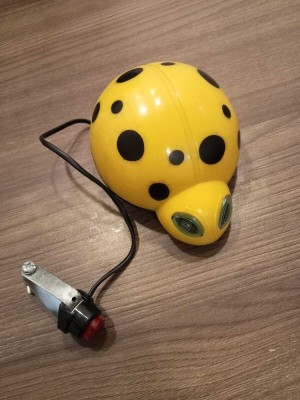 Hitman Bicycle Beetle Electric Horn Bell(Yellow)