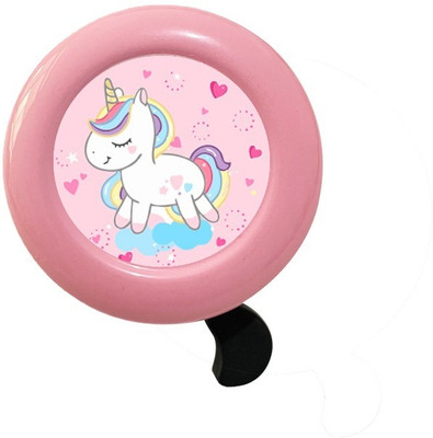 STHIRA Kids Bicycle Ring Pink Unicorn Cartoon Bell for Bikes Bell(Pink)