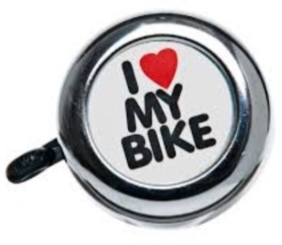 NEEMO Mini Bicycle Bell I Love My Bike Printed Clear Sound Awake Bike Horn Bicycle Bell(Multicolor, Silver)