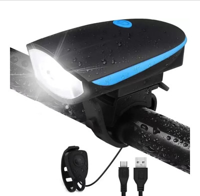 SPOKEFOX Front Cycle Light Back Tail/Helmet Light And Tyre Valve Bell(Multicolor)