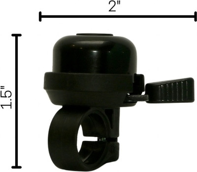 Calibre HIGH-QUALITY ALLOY BICYCLE BELL (LEFT SIDE) Bell(Black)